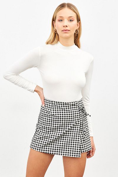 Bukamiss Women's White Turtleneck Body