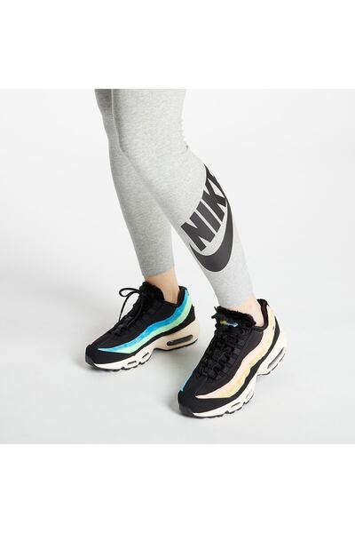 Nike Swoosh Tight Fit 7/8 Yüksek Belli Kadın Gri Tayt