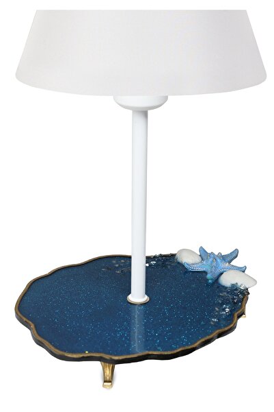 HOMİNG Oceans Starfish and Seashell Fabric Head Design Lampshade Ayd-3662