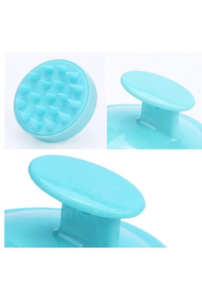 Efsoon Organics Blue Shower Comb Silicone Toothed Shampoo Brush Shower Brush Hair
