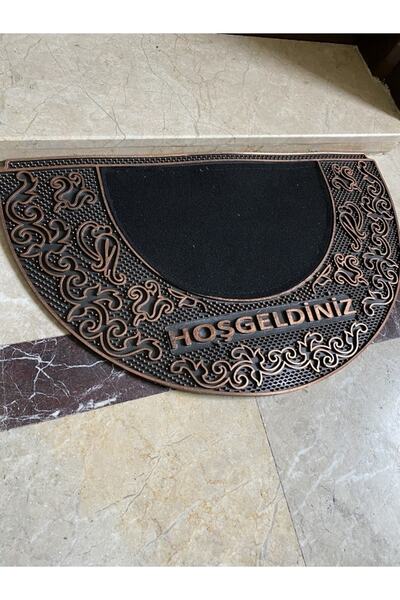 RENK YAPI RÜYASI واجهة المبنى، ممسحة أرجل، مطاط، نقش عرقي، قطر 70 سم، نصف دائ...