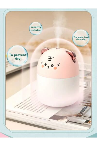 STLIFE Masaüstü Hava Nemlendirici Led Işıklı Buhar Makinesi Nemlendirici Uçuc...