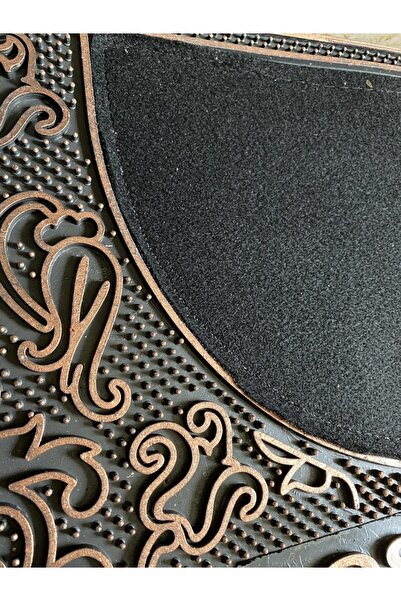 RENK YAPI RÜYASI Paspas, Kapı Girişi, Kacuvuk, Etnik Desenli 70cm Çap, Yarım Daire, Kolay Temizlenir, Nemden Bozulmaz