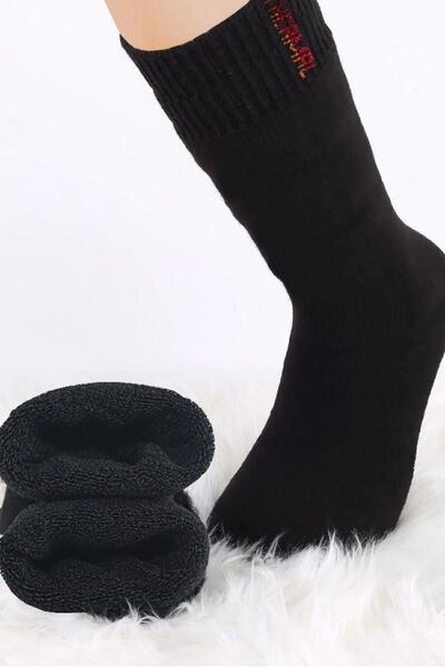 SOCKSHION Unisex Termal Havlu Pamuklu Soft Lastik Soket Çorap - 6 Çift