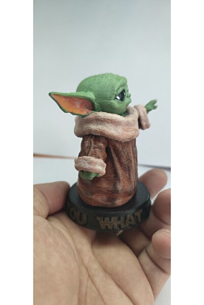 Baby Yoda Figürü - 3d baskı ve Akrilik boyama