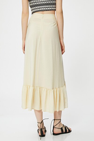 Koton Kadın Ekru Etek