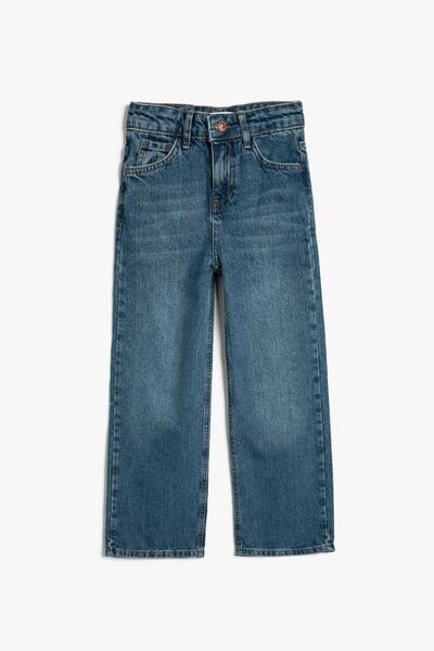Koton Mittlere Indigo-Jeans für Mädchen