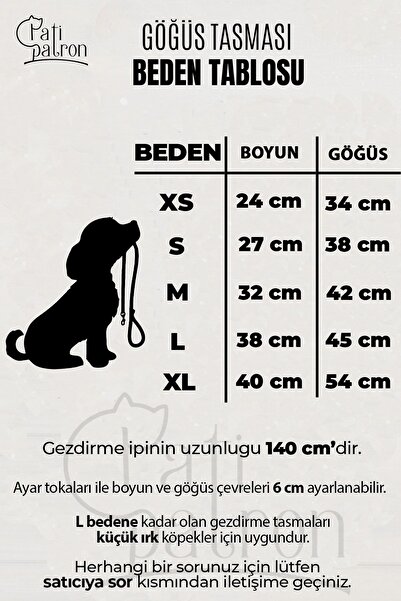 Patipatron Kaçış Önleyici Ayarlanabilir Küçük Irk Köpek Göğüs Tasma Seti Ve Gezdirme Ipi