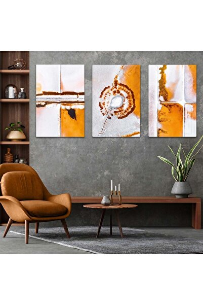 Zevahir Mobilya Dekorasyon Triple Mdf Triple Mdf Abstract Pattern Table Set