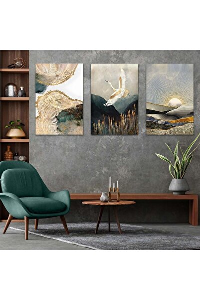 Zevahir Mobilya Dekorasyon Комплект от тройна MDF маса за рисуване на колаж