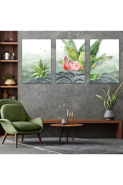 Zevahir Mobilya Dekorasyon Комплект за рисуване с тройни MDF лебеди