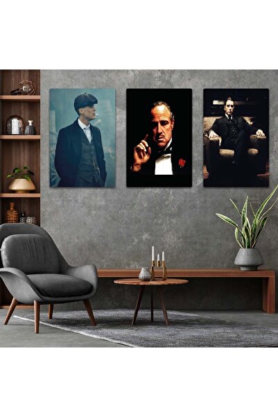 Zevahir Mobilya Dekorasyon Set de masă triplu MDF Mafia