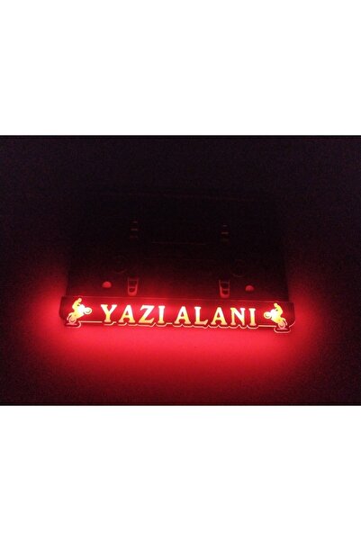 kuzutech Motosiklet Işıklı Plakalık Krom Görünümlü Gerçek Pleksi Lazer Kesim Yazı Alanı