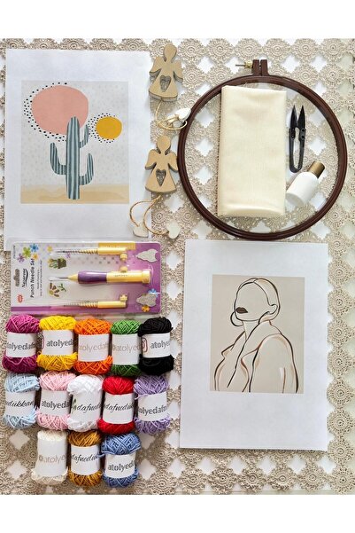 Dafne Dükkan Dafne Kaktüs Punch Başlangıç Seti (iğneli)