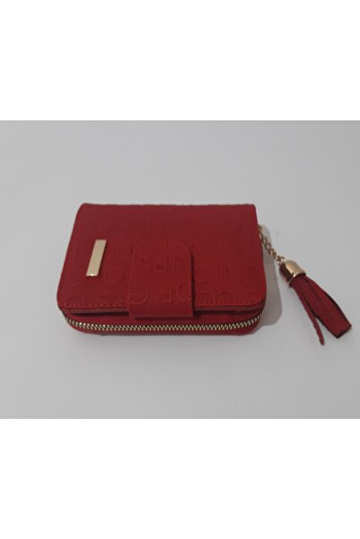 renkli çiçekler Women's Wallet Useful Red Color Women's Wallet