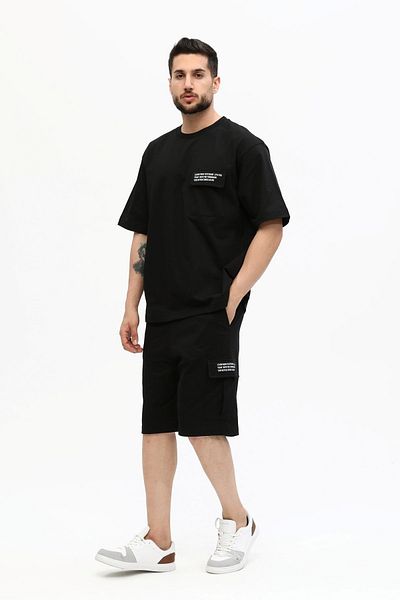 Owut Collection Ανδρικό σετ κοντό σορτς 100% βαμβακερό με στάμπα