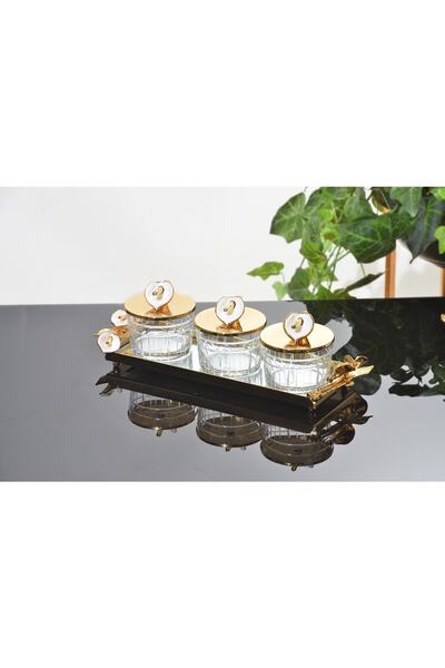 AlyaHomeAksesuar Triple Tray Jam Bowl Set