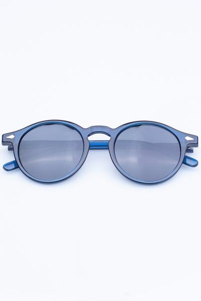 Focus On Spear Navy Blue Polarized Sunglasses