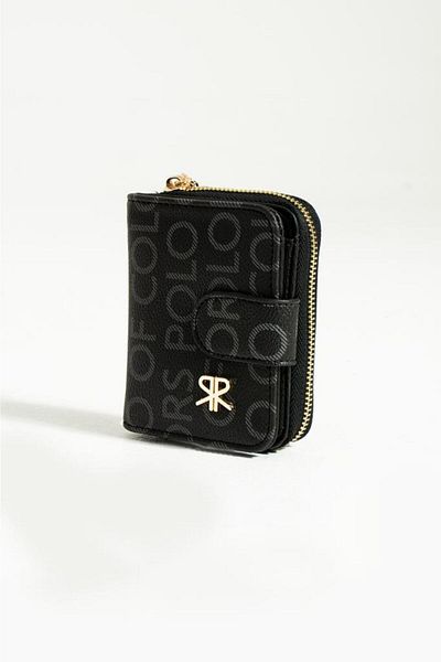 ImPolo Nora Black Print Women's Wallet 10x13 Size