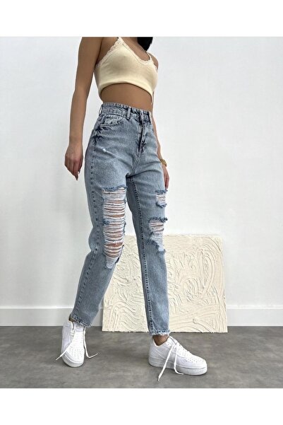 jean shop Yırtık Mom Jean