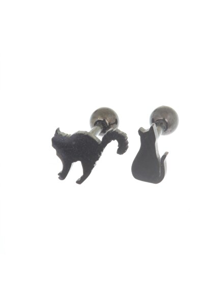 depozoom Cerrahi Çelik Kedili Piercing Set