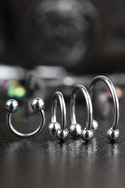 depozoom Titanyum 0.18gr Ağırlığında Halka Kıkırdak Kulak Piercing 10mm