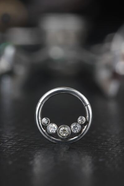 depozoom 316l Cerrahi Çelik Kıkırdak Rook Orbital Helix Septum Piercing