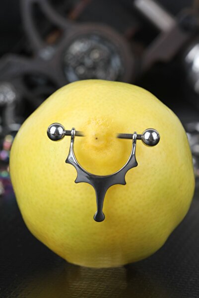 depozoom 316l Cerrahi Çelik Göğüs Ucu (nipple/meme) Etnik Tasarım Piercing 22 Mm