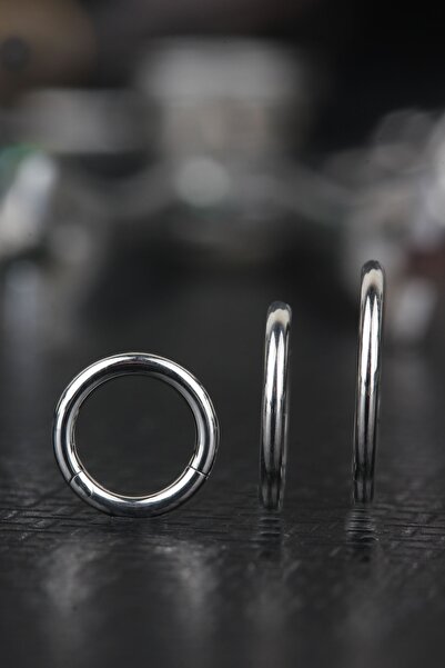 depozoom Titanyum 0.14gr Ağırlığında Kıkırdak Kulak Dudak Tragus Piercing 8mm