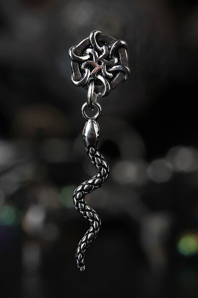 depozoom Cerrahi Çelik Kıkırdak Tragus Helix Yılan Piercing