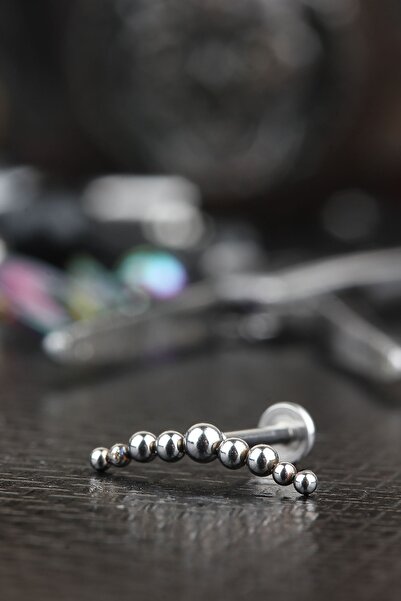 depozoom Cerrahi Çelik Kıkırdak Tragus Helix Labret Piercing 8 Mm