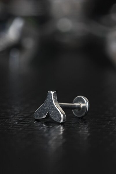 depozoom Cerrahi Çelik Kıkırdak Tragus Helix Labret Balık Kuyruğu Piercing