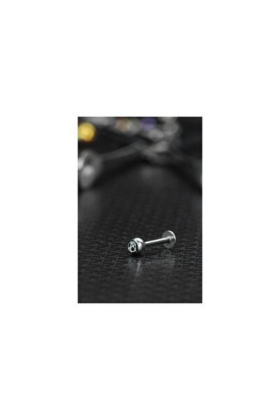 depozoom Cerrahi Çelik Anarşi Dudak Piercing 8 Mm