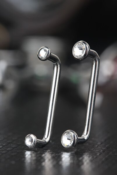 depozoom Titanyum 0.92gr Ağırlığında Zirkon Taşlı Genital Bölge Surface Piercing 14mm (4mm Top)