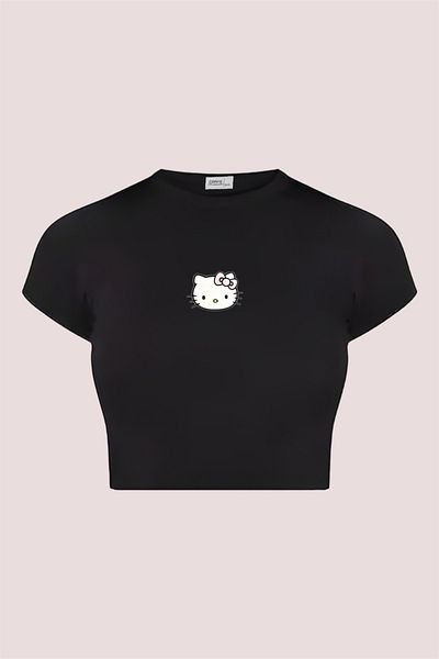 Carpe Black Kitty Crop