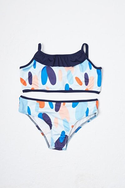 Hmm tekstil Дівчачий бікіні комплект з тоненькими бретельками, ніжно-блакитний