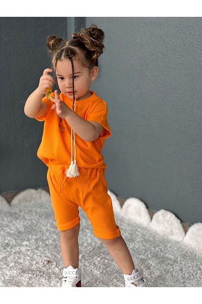 bohemiankiids NEW SHORTS SUIT ORANGE