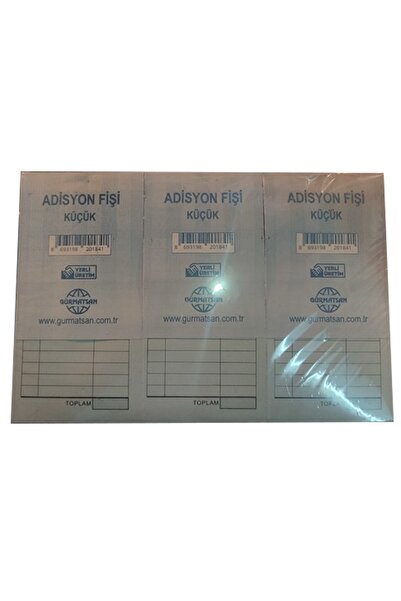 Gürmatsan Matbaa Kırtasiye ve Ofis Küçük Adisyon Fişi Numaralı 36 Adet (3 Düzine)