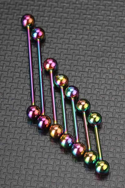 depozoom Cerrahi Çelik Piercing Köprü-dil Bölgeleri Için Uyumlu Delim Ve Sonrası Için Kullanılır Rainbow