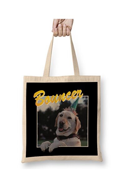 Baskı Dükkanı Bouncer Neighbors Dog Tribute Montage Cloth Torba Long Sa ručkom