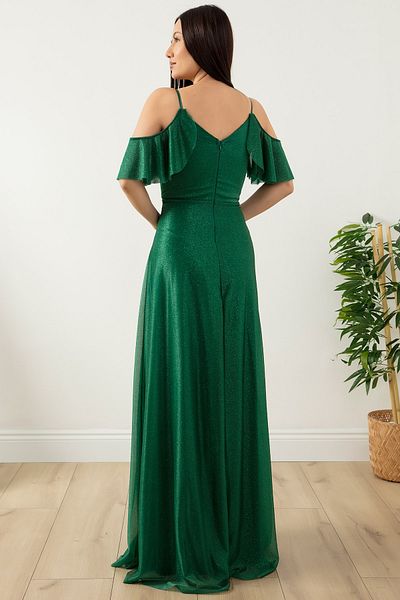 PULLIMM LONG DRESS WITH SILVERY SLINGS 13425