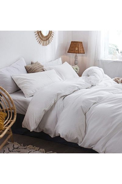 Belsina Home Set cuvertură de pilota dublă din bumbac