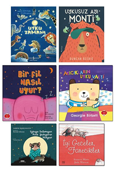 TÜRKİYE İŞ BANKASI KÜLTÜR YAYINLARI İyi Geceler Farecikler Uykusuz Ayı Monti ...