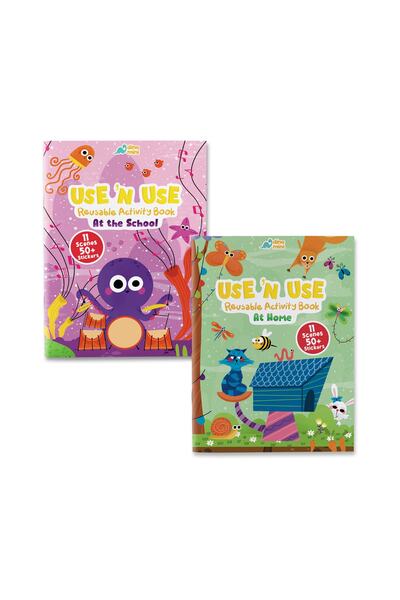 Neobebek Use 'n Use Activity Book Seti (HOME-SCHOOL) (2 ADET TÜKENMEYEN STİCK...