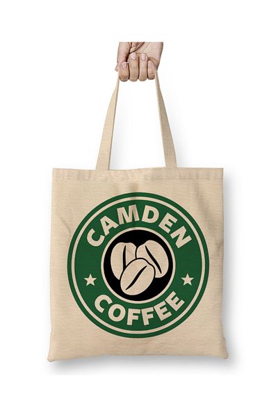 Baskı Dükkanı Camden Coffee Starbucks υφασμάτινη τσάντα με μακριά λαβή