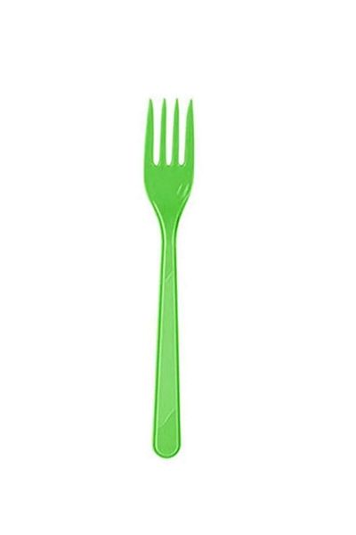 asöy 25 Green Plastic Forks - 1 Pack