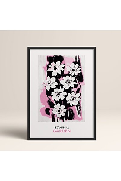 HOMEPACK Crna slika u drvenom okviru, uokviren poster, umetnički moderni zidn...