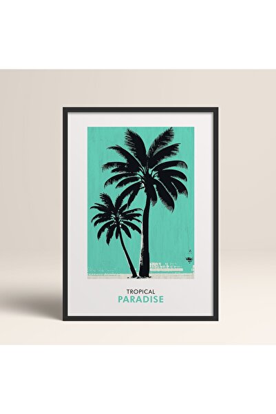 HOMEPACK Black Wooden Framed Painting Framed Poster Artistic Modern Wall Deco...