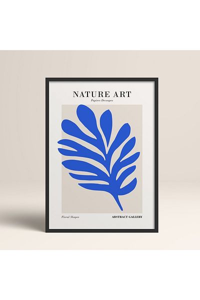 HOMEPACK Tablou cu rame din lemn negru Poster cu rame Decor artistic modern de perete (FLOWER263-BLACK-40X60)