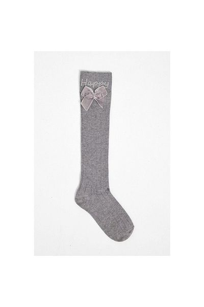 Katia&Bony Girl's Gray Knee High Socks